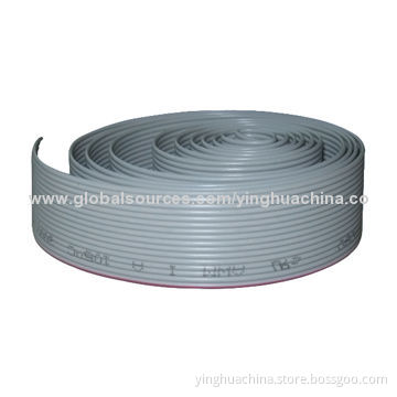 Flat Cable, 1.27mm Pitch, UL2651 AWG26, PVC 105C, 7/0.16TS Tinned Copper Conductor
